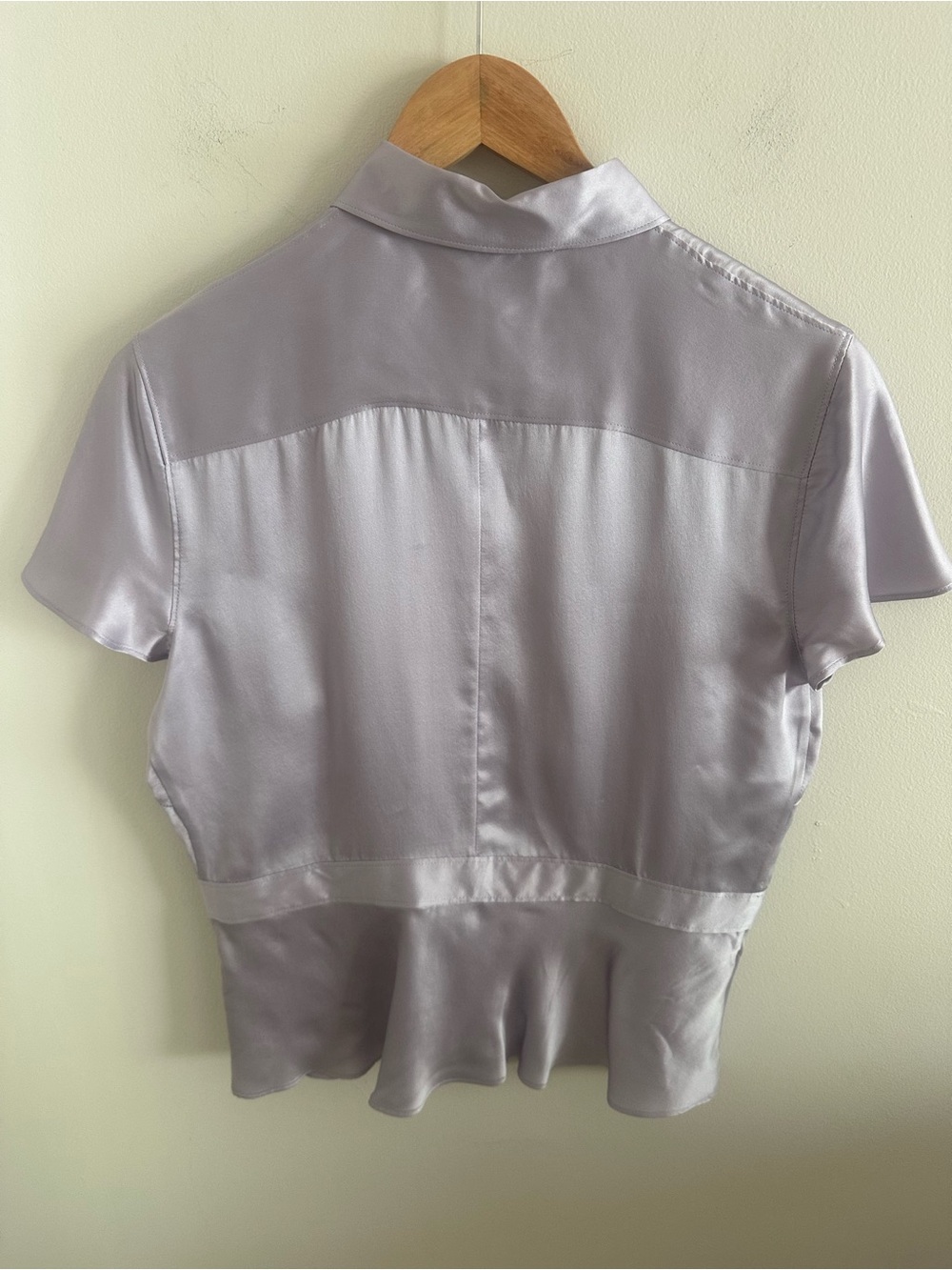 NWT Y2K vintage 100% silk banana republic peplum top size small - Picture 6 of 8